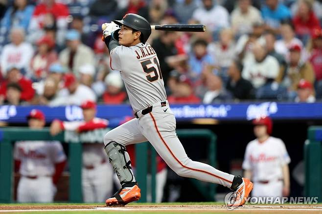 샌프란시스코 자이언츠 소속 이정후 선수 [Getty Images via AFP=연합뉴스 자료사진]