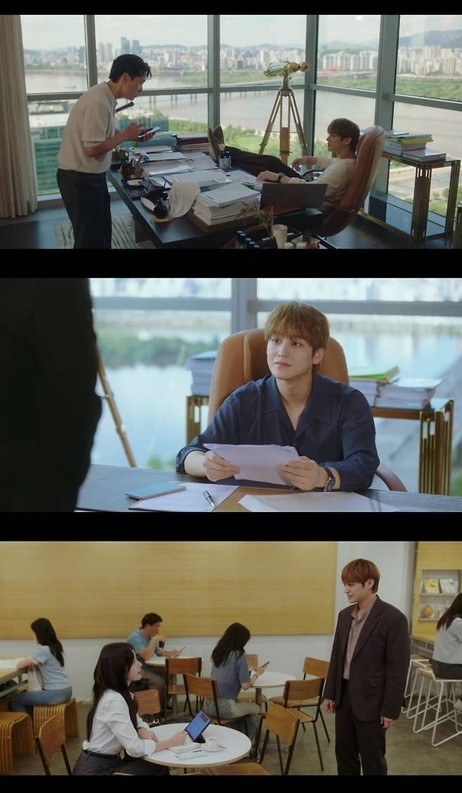 김범이 동안 미모를 자랑하고 있다./사진=SBS 방송 화면 캡처