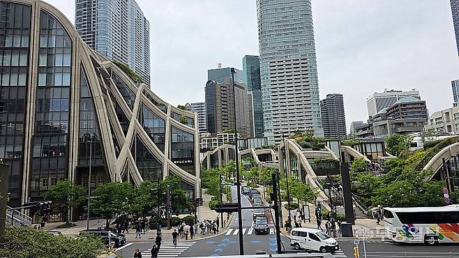 일본 도쿄에 위치한 아자부다이힐스 전경.