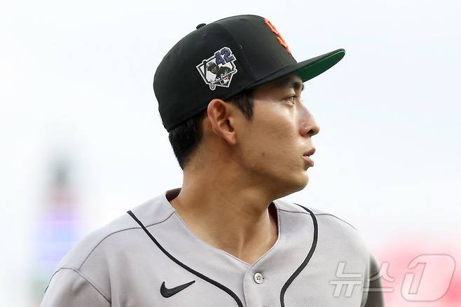 2경기 연속 침묵한 샌프란시스코 이정후.  ⓒ AFP=뉴스1