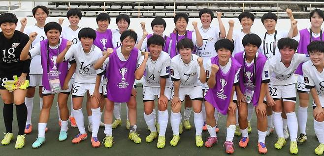 방남을 앞둔 내고향 여자축구단. (AFC 홈페이지 캡처)