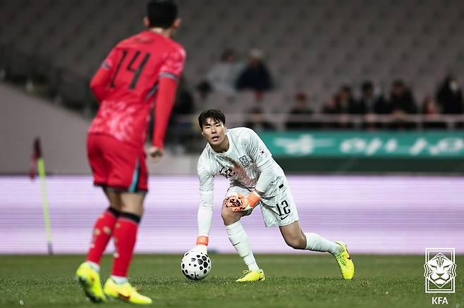 송범근(오른쪽). 사진 | 대한축구협회