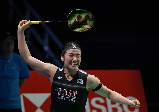 (260503) -- HORSENS, May 3, 2026 (Xinhua) -- An Se Young of South Korea celebrates after winning the singles match against Wang Zhiyi of China during the finals between China and South Korea at the BWF Uber Cup badminton women's team championship in Horsens, Denmark, on May 3, 2026. (Xinhua/Wu Huiwo)







<저작권자(c) 연합뉴스, 무단 전재-재배포, AI 학습 및 활용 금지>