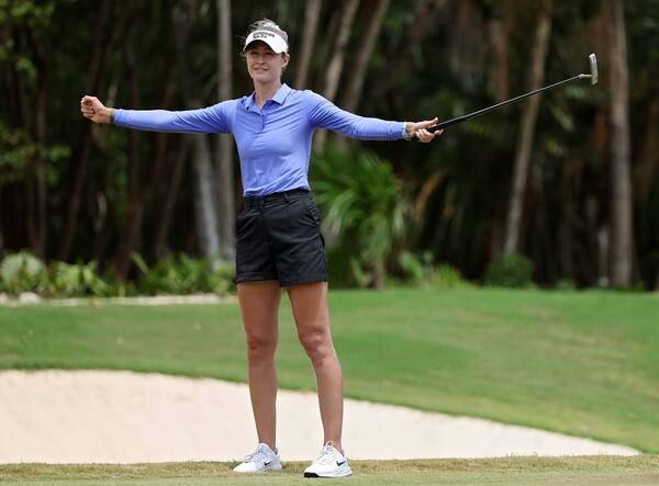 2026년 미국여자프로골프(LPGA) 투어 멕시코 '리비에라 마야 오픈 앳 마야코바' 우승을 차지한 세계랭킹 1위 넬리 코다(미국)가 김효주를 제치고 올 시즌 3승을 달성한 모습이다. 사진제공=Getty_LPGA (사진을 무단으로 사용하지 마십시오.)