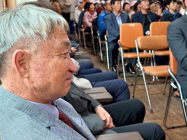 김성근 한수풀해녀학교장. 최충일 기자