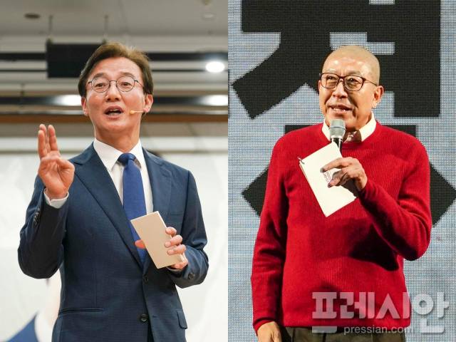▲전재수 더불어민주당 의원, 박형준 부산시장.ⓒ프레시안