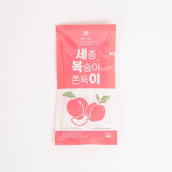 세종 복숭아 쫀득이 제품. (사진=현정 제공)