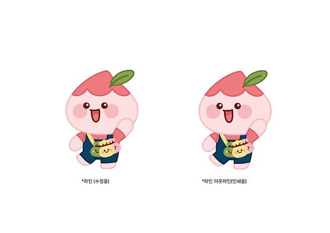 세종 복숭아 쫀득이의 캐릭터 '세복이'.
