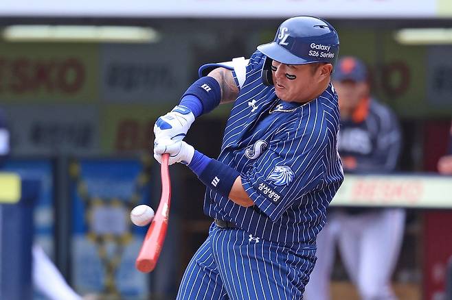 통산 안타 1위로 올라선 최형우. 사진 삼성 라이온즈
