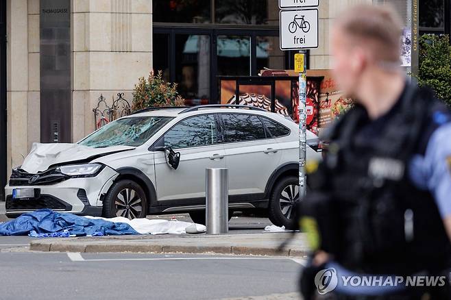 라이프치히 차량 돌진 [AFP 연합뉴스. 재판매 및 DB 금지]