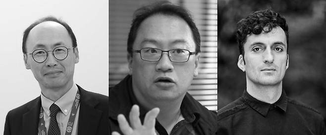 왼쪽부터 이상헌 국제노동기구(ILO) 수석 경제학자, 오민규 노동문제연구소 해방 연구실장, 마크 그레이엄 옥스퍼드대 교수.(사진 본인 제공)