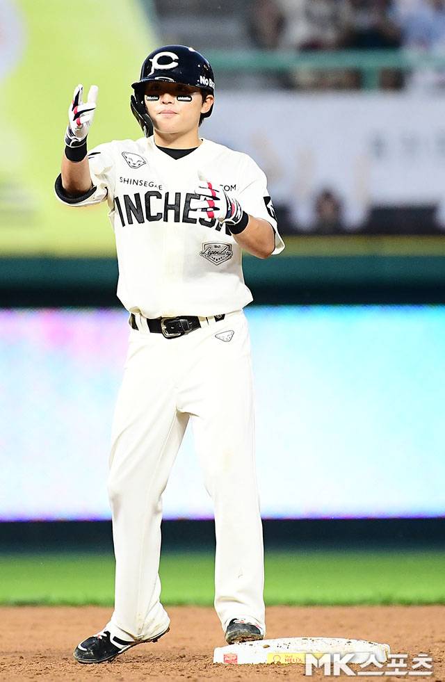 6일 NC전에서 영웅이 된 정준재. 사진=김영구 기자