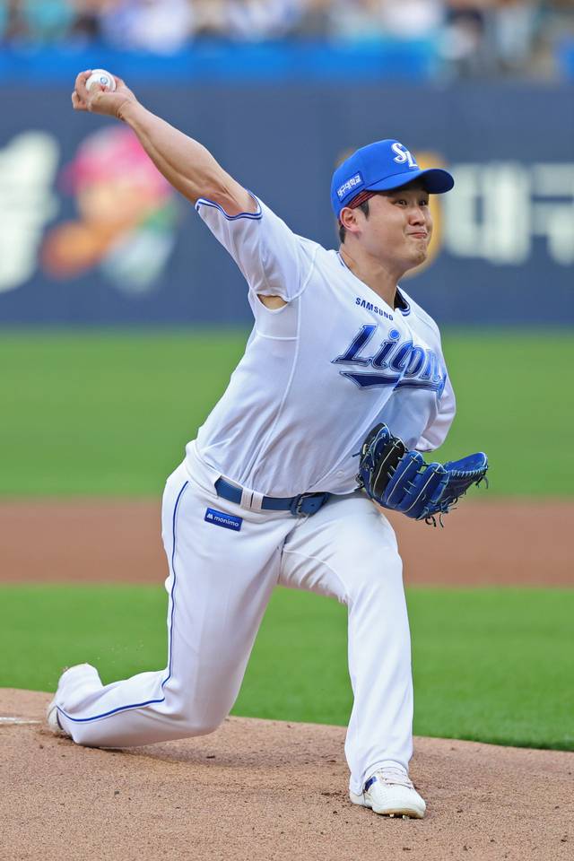 삼성 선발투수 최원태. 삼성 제공