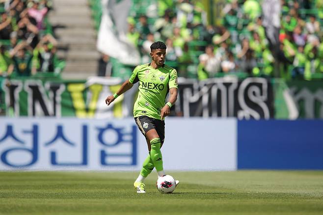 전북 현대 미드필더 오베르단. (한국프로축구연맹 제공)