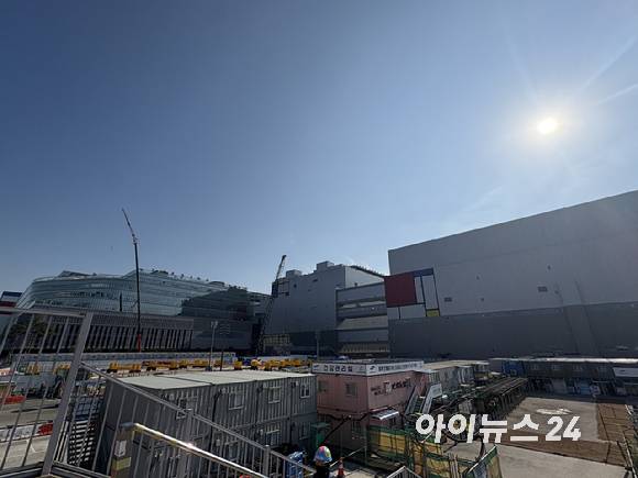 삼성전자 평택캠퍼스 P4 공사 현장  [사진=권서아 기자]