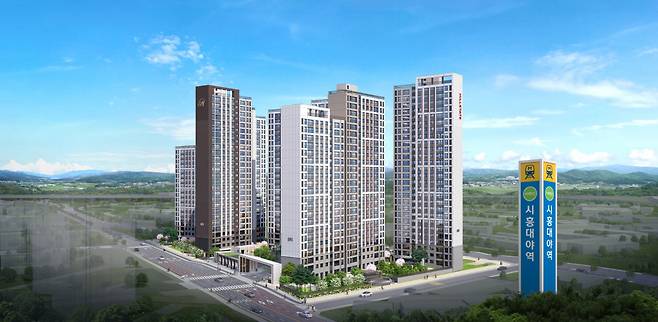 힐스테이트 시흥더클래스 조감도.(사진제공=현대엔지니어링)