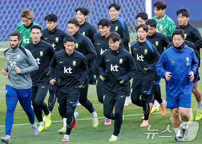대한민국 남자 축구 국가대표팀. ⓒ 뉴스1 안은나 기자