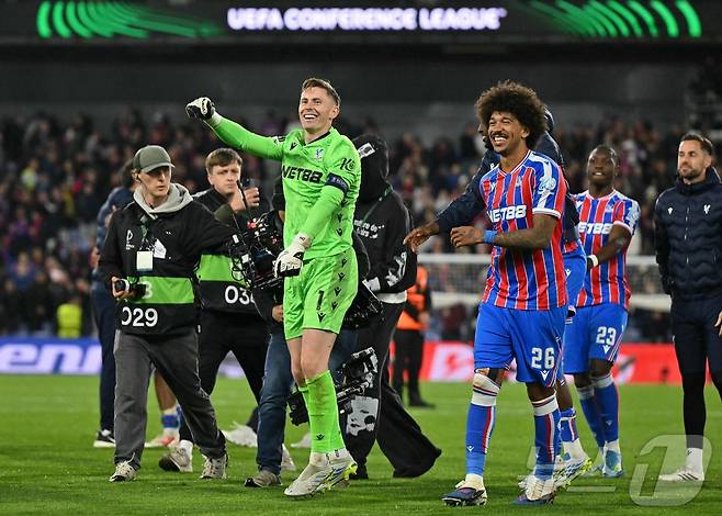 UEFA 콘퍼런스리그 결승에 오른 크리스털 팰리스. ⓒ AFP=뉴스1