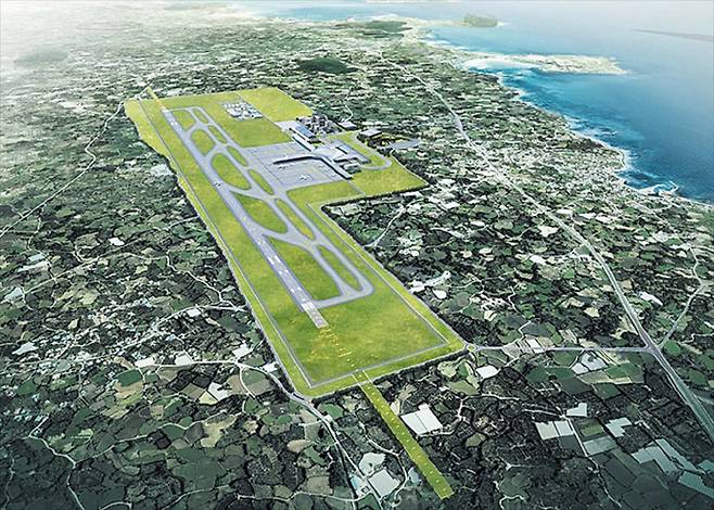제주도 서귀포시 성산읍 551만6201㎡ 부지에 들어설 제주 제2공항 조감도. 2015년부터 사업을 추진했지만 주민 간 찬반 갈등이 여전하다. /국토교통부