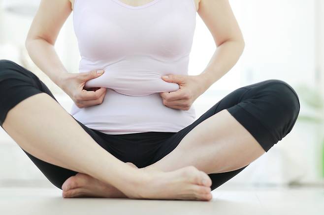폐경기 복부비만이 다양한 폐경 증상을 악화시킬 수 있다는 연구 결과가 나왔다./사진=클립아트코리아