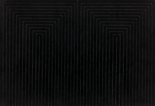 이성과 불결함의 결합 II, 1959. 스텔라가 23세에 뉴욕현대미술관(MoMA) 전시에 출품한 작품, MoMA 소장. [사진 MoMA]