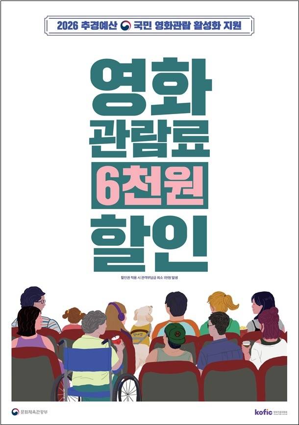 ▲ 국민 영화관람 활성화 지원 사업 포스터 [문화체육관광부]