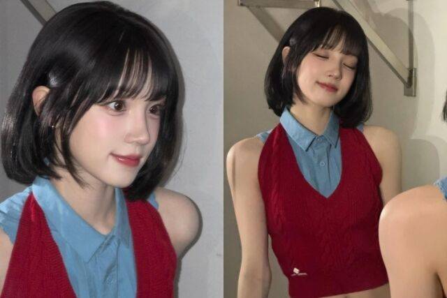 그룹 아이들 멤버 우기가 청순 비주얼을 뽐냈다. / 우기 소셜미디어