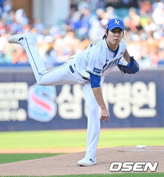 [OSEN=대구, 이석우 기자] 삼성 라이온즈 원태인 018 2026.05.01 / foto0307@osen.co.kr
