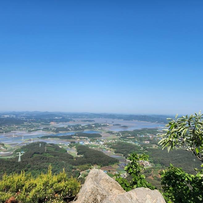 팔봉산 풍경