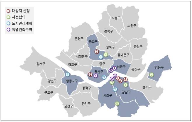 도시·건축디자인 혁신사업 추진 현황도(서울시 제공)