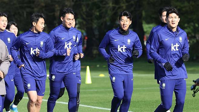 훈련하는 축구대표팀 [자료사진]