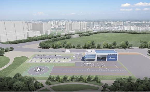 경기도 고양시 킨텍스 일대에 조성될 한국형 도심항공교통(K-UAM) 실증 인프라 조감도. [사진=고양시]