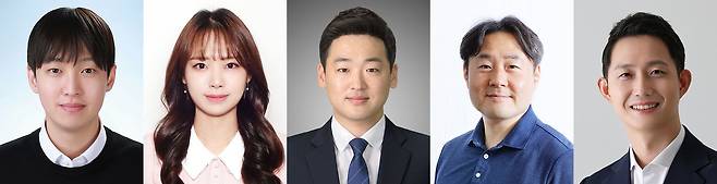왼쪽부터 박재진 연세대 산학협력단 공학계열 연구원, 신예지 전기전자공학과 통합과정생, 유기준 교수, 황도식 교수, 강교원 한국외대 바이오메디컬공학부 교수.