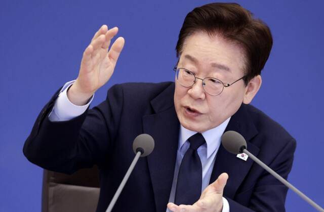 이재명 대통령, 국무회의 발언. 연합뉴스