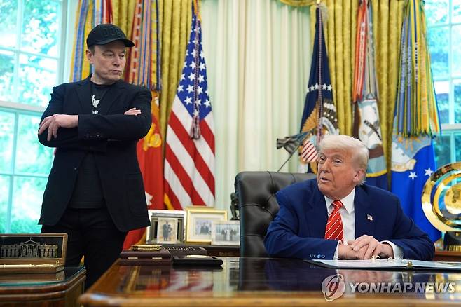 트럼프 대통령과 일론 머스크 [AP=연합뉴스 자료사진]