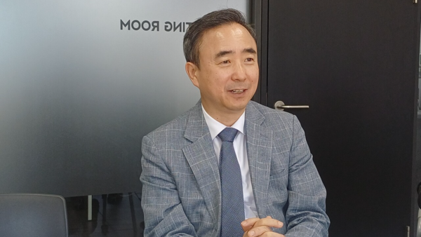 임문영 더불어민주당 광주 광산을 국회의원 보궐선거 예비후보가 13일 전남일보 사옥에서 인터뷰하고 있다. 김현수 기자