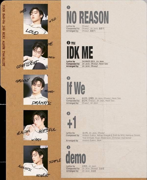 윤산하의 미니 3집 앨범 'NO REASON'./사진제공=판타지오