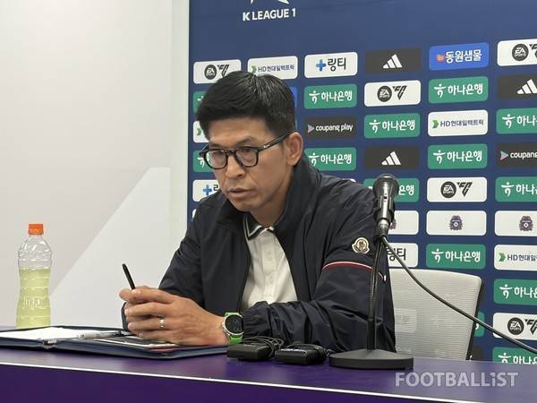 주승진 김천상무 감독. 김진혁 기자