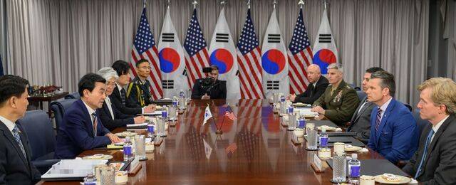 미국 워싱턴DC 국방부에서 11일(현지시간) 한미 국방장관 회담이 열리고 있다. 연합뉴스