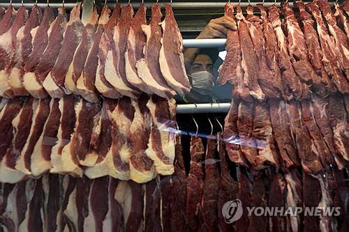 브라질의 한 정육점 [AP 연합뉴스 자료사진. 재판매 및 DB 금지]