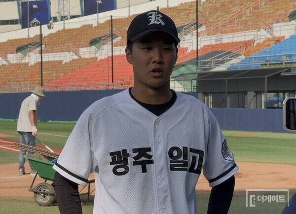 광주일고 에이스 박찬민(사진=더게이트 배지헌 기자)