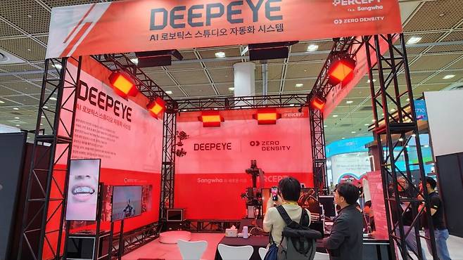 퍼셉트는 AI·로보틱스 기반 영상 제작 자동화 솔루션 ‘딥아이(DEEPEYE)’를 선보였다. (사진=테크42)