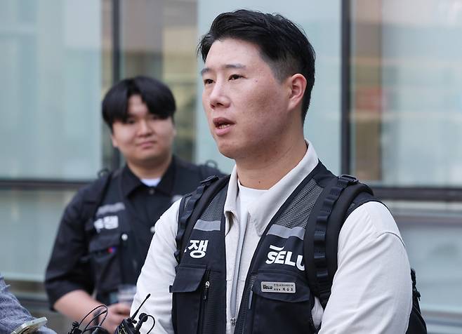 최승호 초기업노조 삼성전자 지부 위원장. [연합뉴스]