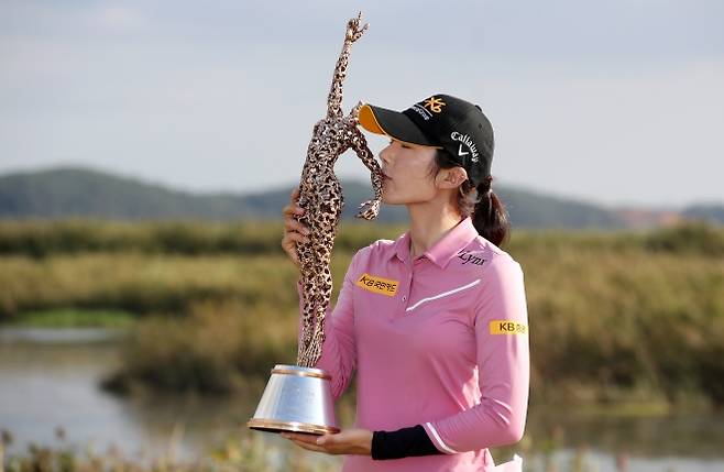안송이의 KLPGA투어 두 번째 우승은 2020년 팬텀 클래식. KLPGA 제공