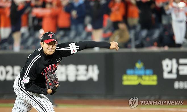 마운드 오른 LG 손주영 [연합뉴스 자료사진]
