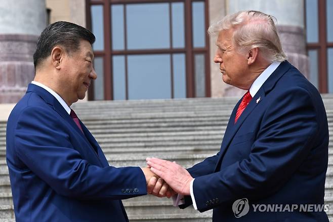 악수하는 미중 정상 [AP=연합뉴스]