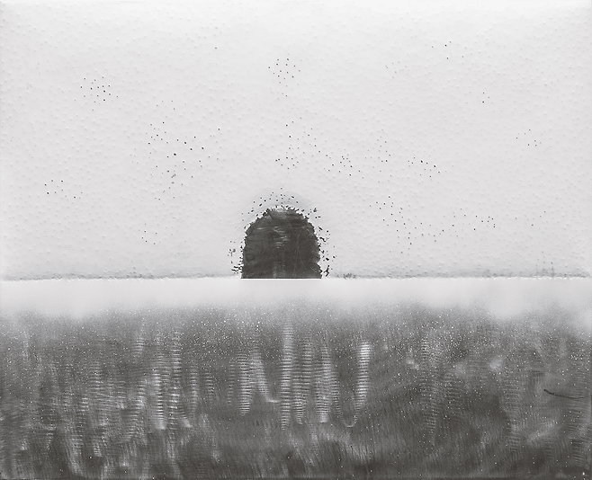 R191-2026, 65×80.3cm,&nbsp;acrylic paint on stainless zinc plate.