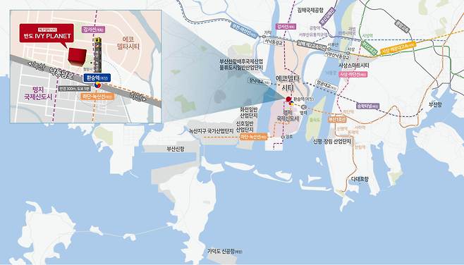 부산에코델타시티 최대 규모 지식산업센터 반도 아이비플래닛 광역도(반도건설 제공) 뉴스1 ⓒ News1