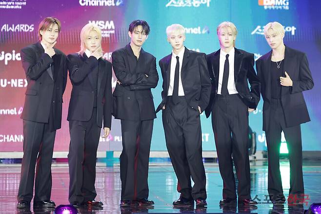 제 2회 디 어워즈(D Awards) 레드카펫 행사에 참석한 피원하모니(P1Harmony). 2026.2.11 ⓒ이혜영 기자 lhy@hankooki.com