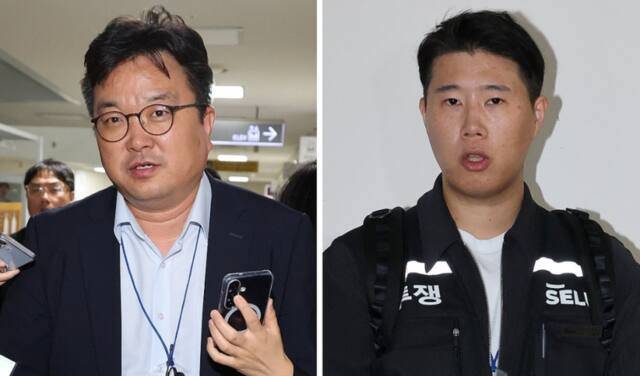 삼성전자 대표교섭위원인 김형로 부사장(왼쪽 사진)과 최승호 초기업노조 삼성전자지부 위원장. 연합뉴스